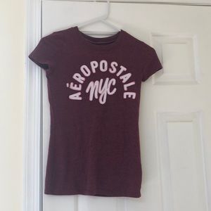 Aeropostale maroon shirt